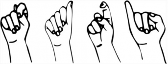 Saying "taxi" in sign language